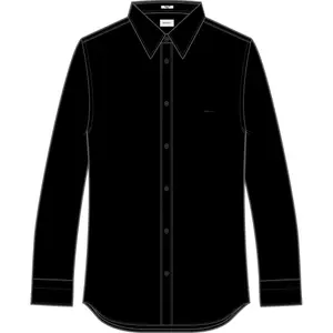 Long Sleeve Satin Shirt Gant Slim image-1