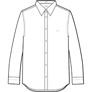 Long Sleeve Satin Shirt Gant image-1
