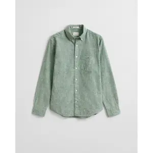 Long sleeve cotton and linen shirt Gant image-1