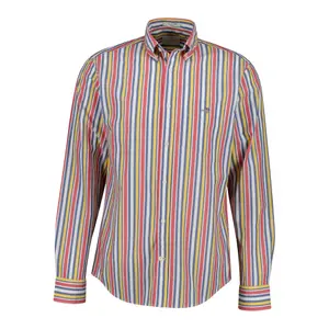 Long-sleeved poplin shirt Gant multistripe image-0