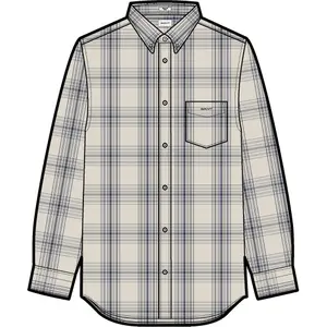 Long sleeve plaid shirt Gant Dreamy Oxford image-1