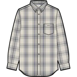 Long sleeve plaid shirt Gant Dreamy Oxford image-2