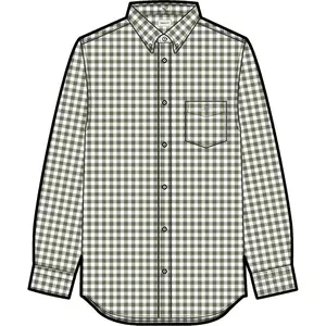Long sleeve cotton and linen shirt Gant Gingham image-2