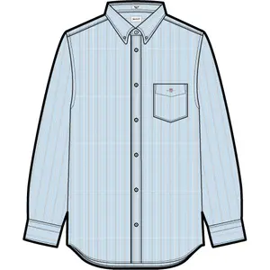 Striped long-sleeve shirt Gant Classic Oxford image-2