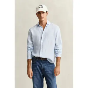 Long-sleeved linen shirt Gant image-5