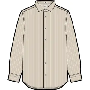 Long-sleeved linen shirt Gant stripe image-1