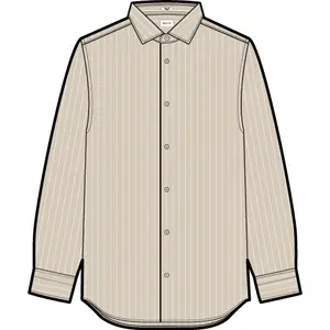 Long-sleeved linen shirt Gant stripe image-2