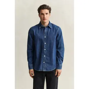 Regular Denim Shirt Gant image-6