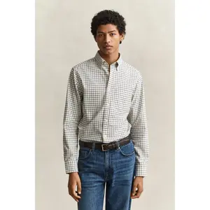 Long sleeve plaid shirt Gant Archive Oxford image-2