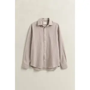 Langarmshirt mit Streifen Gant Reg Flannel Melange image-1