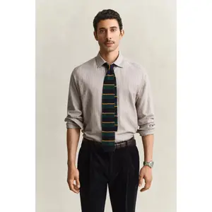 Langarmshirt mit Streifen Gant Reg Flannel Melange image-2
