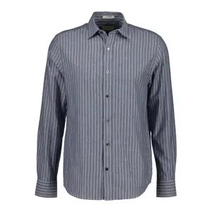 Langarmshirt mit Streifen Gant Reg Flannel Melange