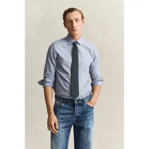 Langarmhemd aus Flanell Gant Reg Stripe image-1