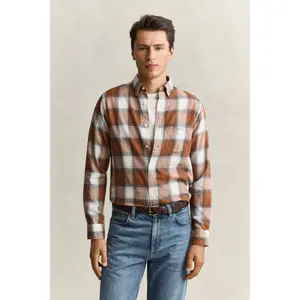 Rutig skjorta i flanell Gant Windblown image-2
