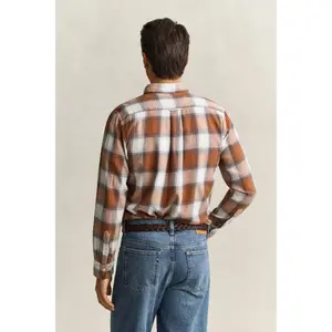 Rutig skjorta i flanell Gant Windblown image-3
