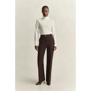 Women's Navy Style Flared Trousers Gant image-3