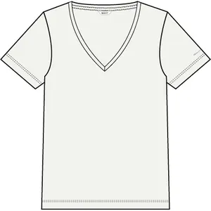 Women’s Linen V-Neck T-Shirt Gant image-2