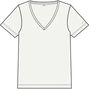 Women’s Linen V-Neck T-Shirt Gant image-3