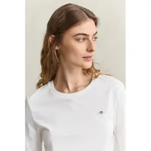 Women's Long Sleeve Regular T-Shirt Gant Shield image-1