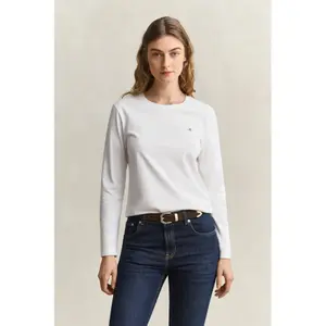 Women's Long Sleeve Regular T-Shirt Gant Shield image-3