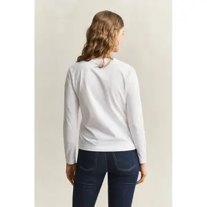 Women's Long Sleeve Regular T-Shirt Gant Shield image-4