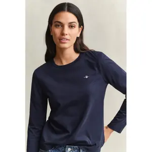 Women's Long Sleeve Regular T-Shirt Gant Shield image-2