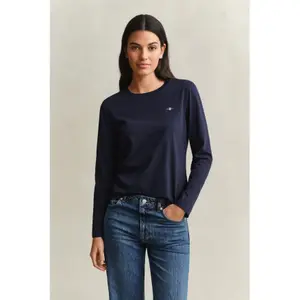 Women's Long Sleeve Regular T-Shirt Gant Shield image-4