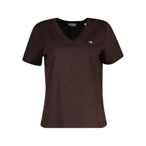 Women's V-neck T-shirt Gant Shield image-0