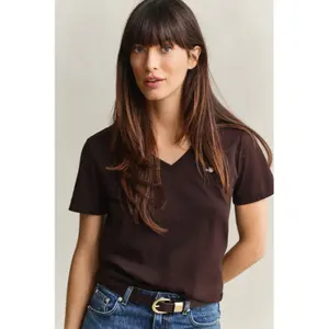 Women's V-neck T-shirt Gant Shield image-2