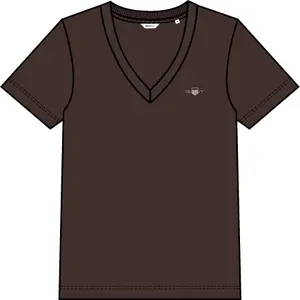 Women's V-neck T-shirt Gant Shield image-6