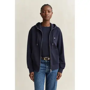 Women's zip-up sweatshirt Gant Shield image-5