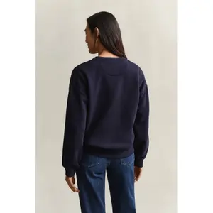 Women's round neck sweater Gant Shield image-6