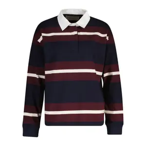 Women's Long Sleeve Striped Polo Gant image-0