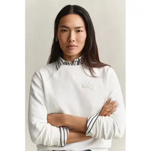Regular Fit Women's Jumper Gant Tonal Shield image-2