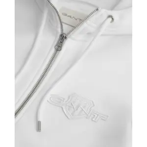 Regular Zip Hooded Sweatshirt for Women Gant Tonal Shield image-2