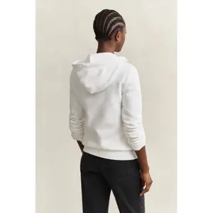 Regular Zip Hooded Sweatshirt for Women Gant Tonal Shield image-5