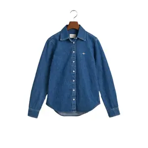 Regular Fit Denim Shirt Women Gant image-0