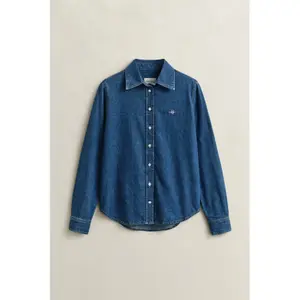 Regular Fit Denim Shirt Women Gant image-1