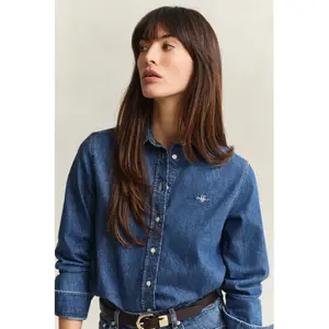 Regular Fit Denim Shirt Women Gant image-2
