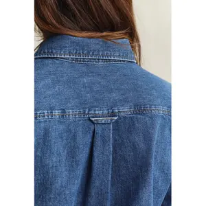 Regular Fit Denim Shirt Women Gant image-4