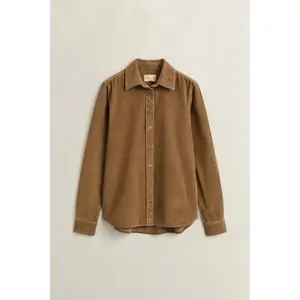 Women's Long Sleeve Velvet Shirt Gant image-1