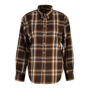 Women's Long Sleeve Flannel Shirt Gant image-0