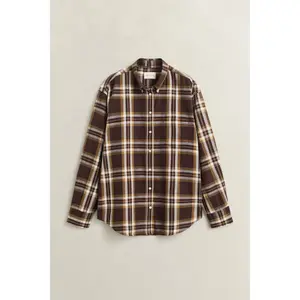Women's Long Sleeve Flannel Shirt Gant image-1