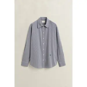 Women's long-sleeved checked shirt Gant image-1