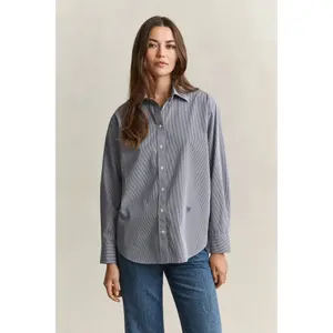 Women's long-sleeved checked shirt Gant image-2