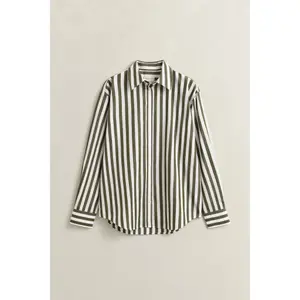 Striped Long Sleeve Poplin Shirt Women Gant Classic image-1