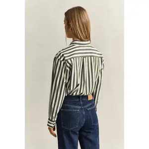 Striped Long Sleeve Poplin Shirt Women Gant Classic image-3