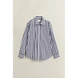 Striped Long Sleeve Poplin Shirt Women Gant Classic image-1