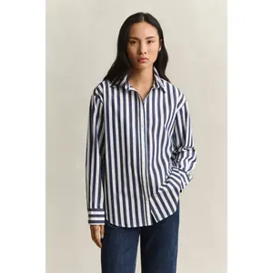 Striped Long Sleeve Poplin Shirt Women Gant Classic image-2
