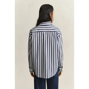Striped Long Sleeve Poplin Shirt Women Gant Classic image-3